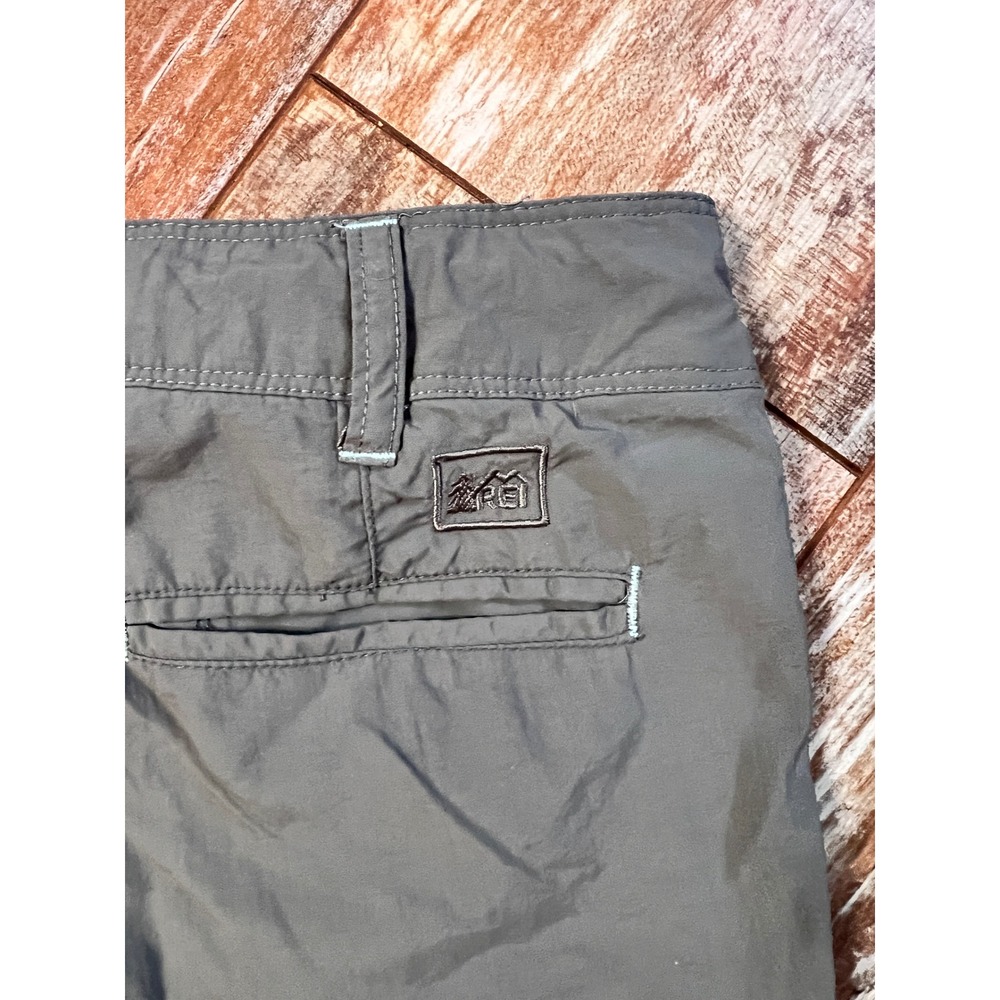 REI Girls M 10/12 Convertible Zip Off Hiking Pants Gray Nylon Outdoor Trail - Picture 5 of 12